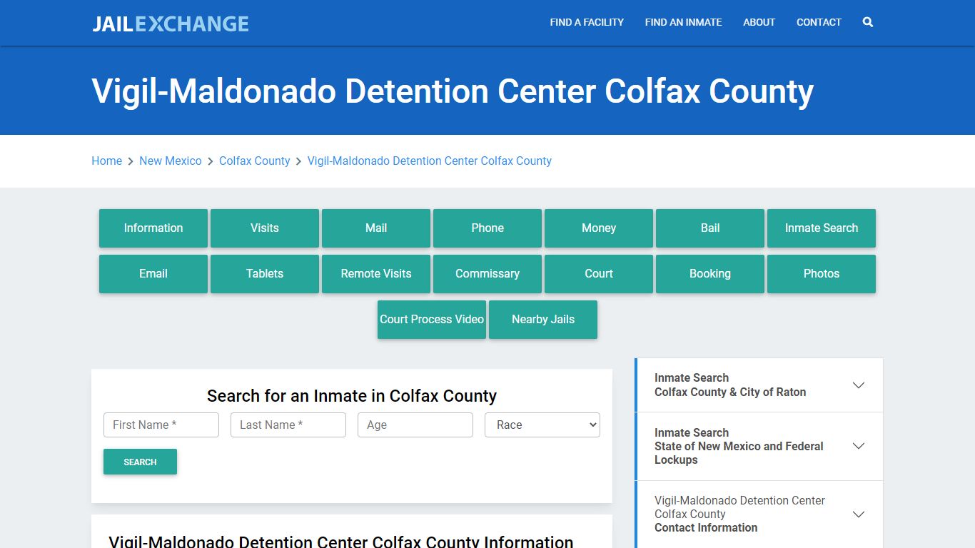 Vigil-Maldonado Detention Center Colfax County - Jail Exchange